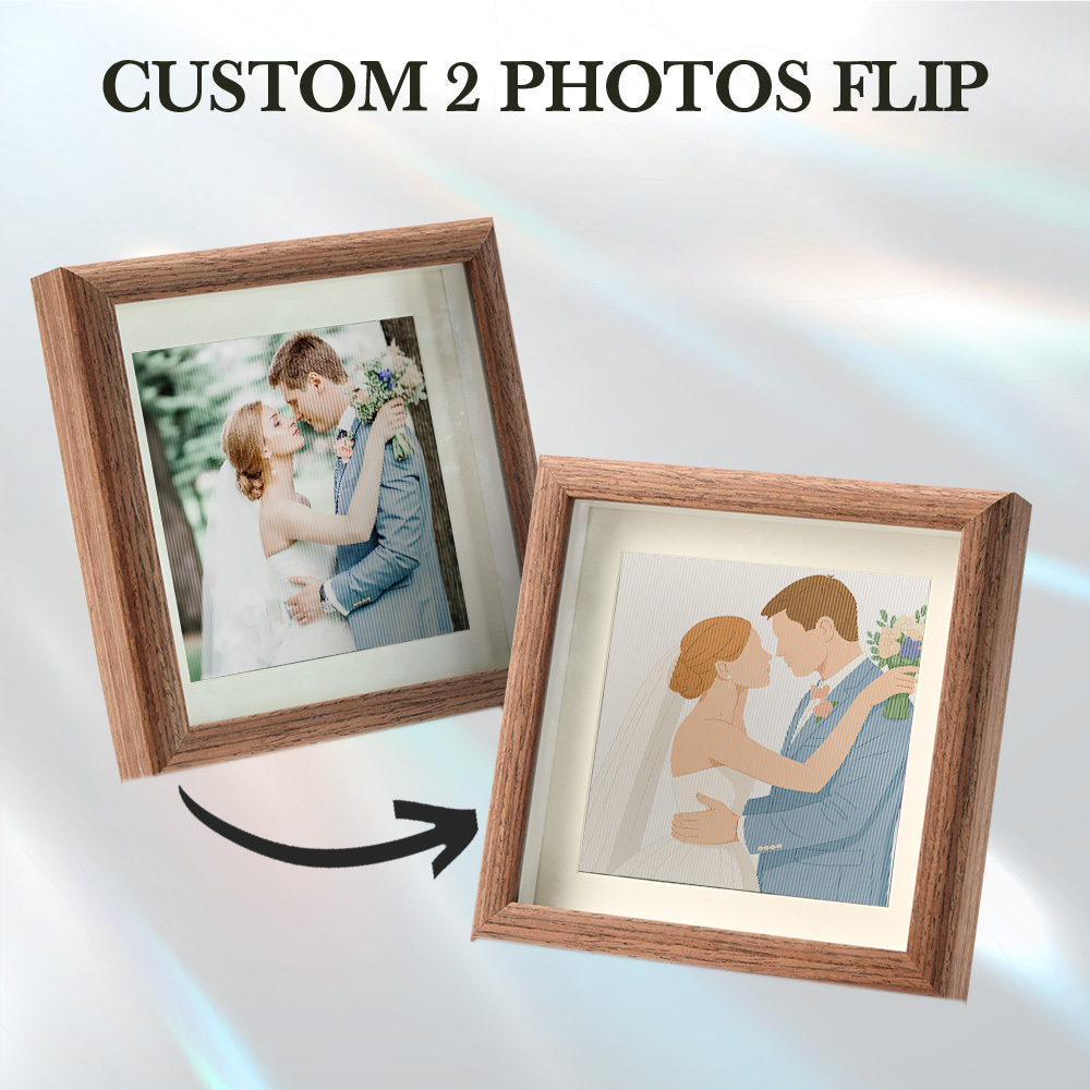 Custom Lenticular Photo Portrait Frame Gifts