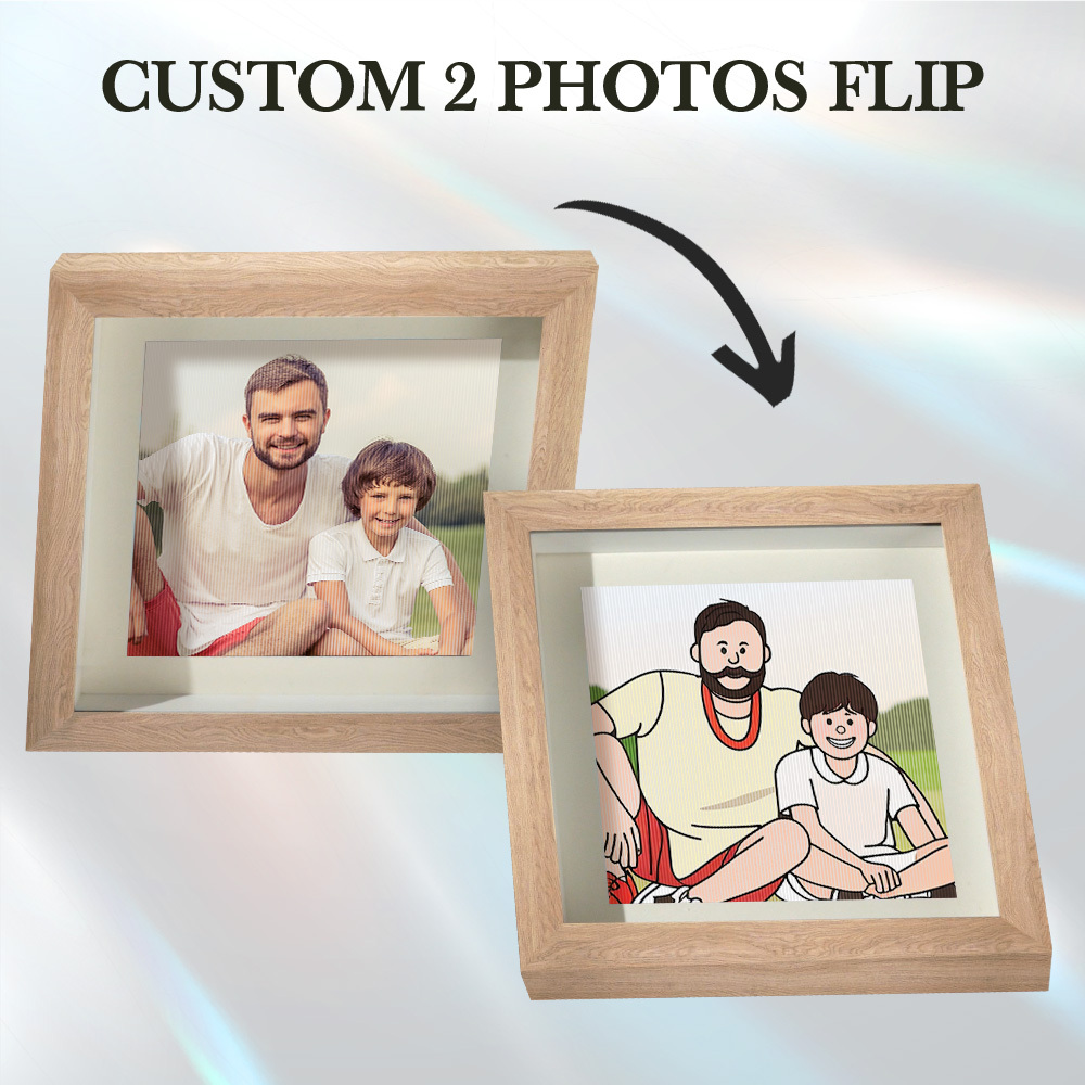 Custom Lenticular Photo Frame Gifts Cartoon from photo