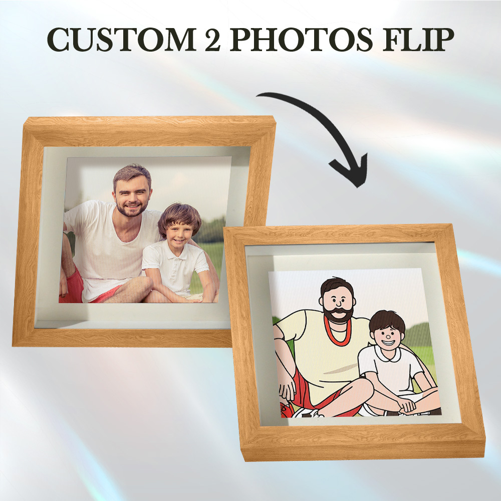 Custom Lenticular Photo Frame Gifts Cartoon from photo