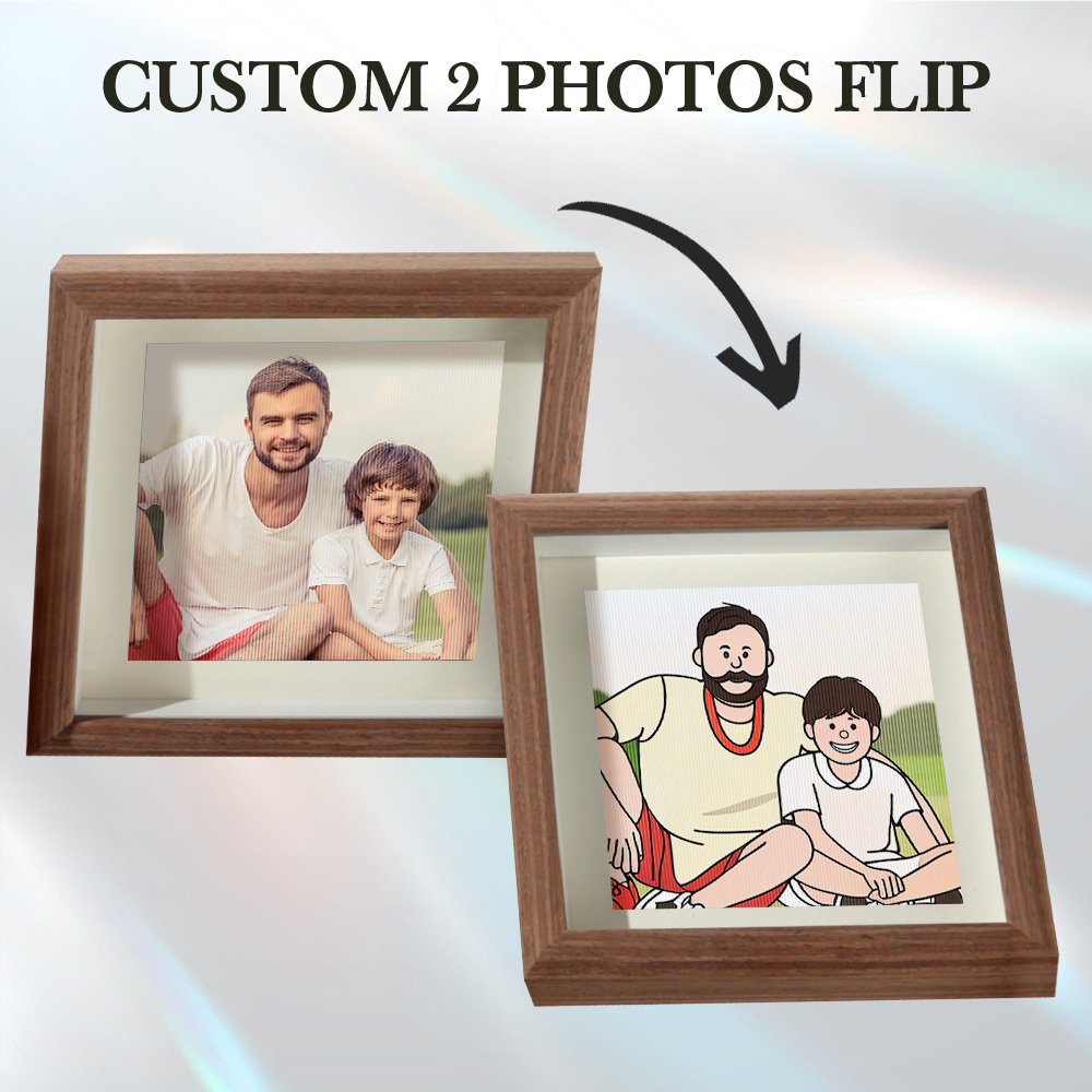 Custom Lenticular Photo Frame Gifts Cartoon from photo