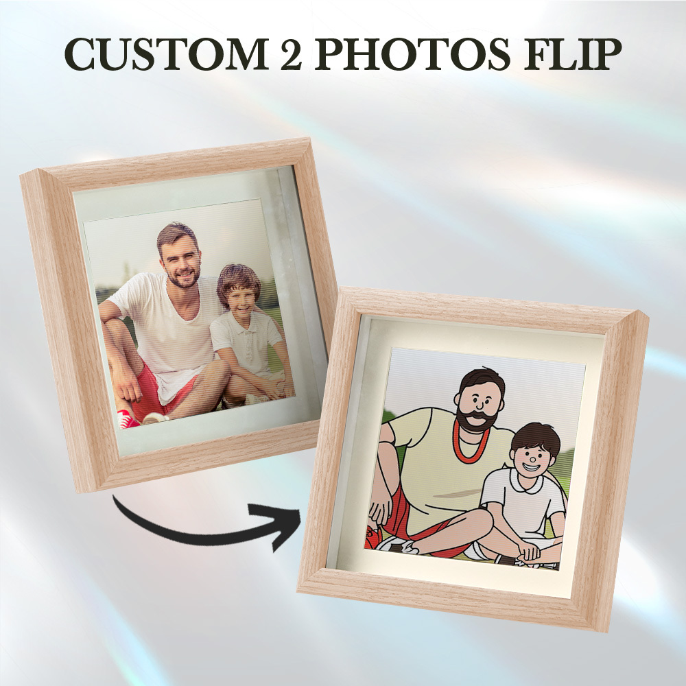 Custom Lenticular Photo Frame Gifts Cartoon from photo