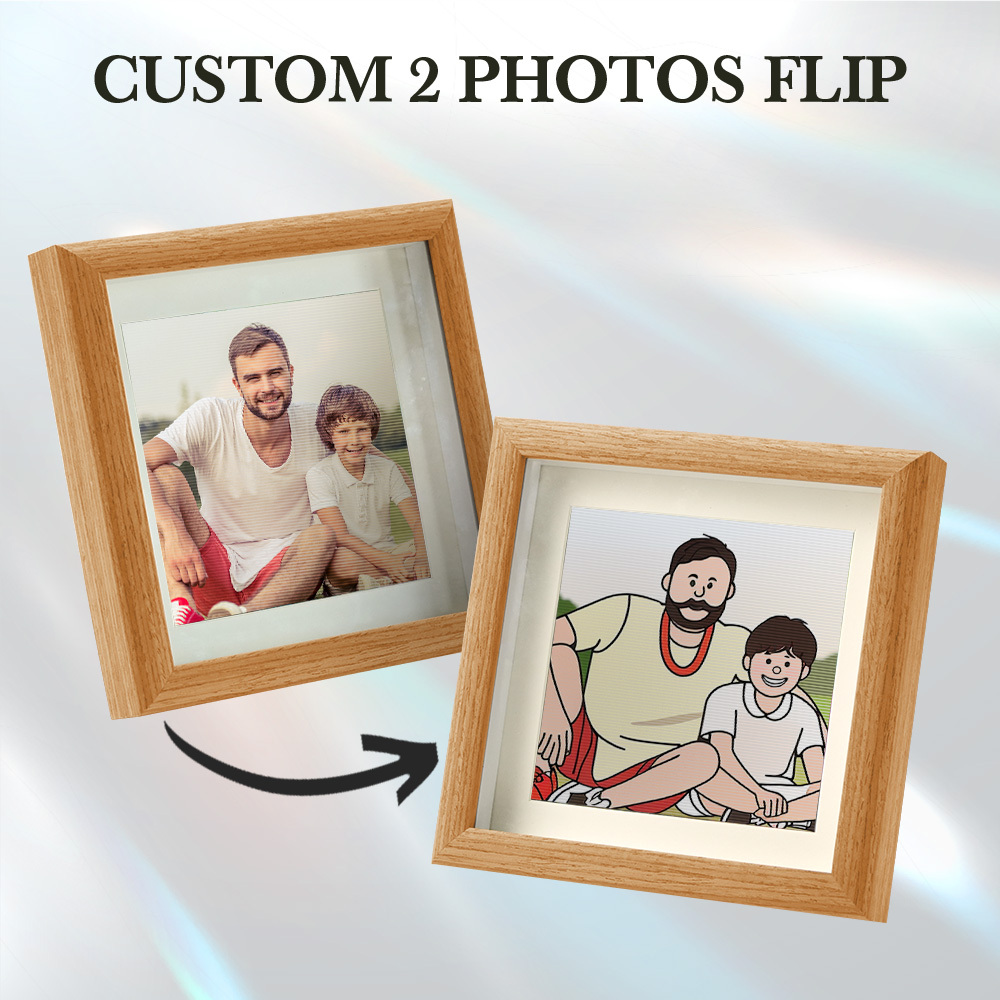 Custom Lenticular Photo Frame Gifts Cartoon from photo
