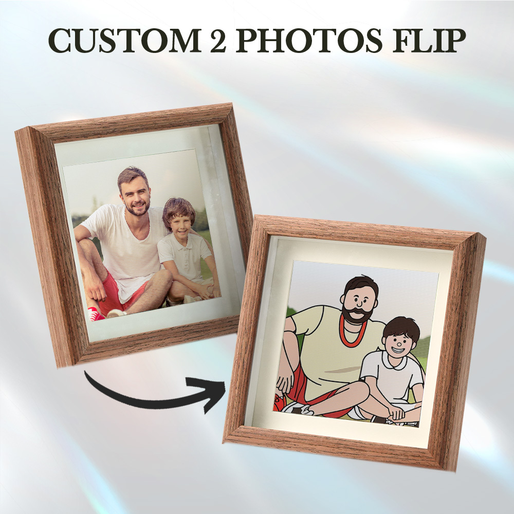 Custom Lenticular Photo Frame Gifts Cartoon from photo
