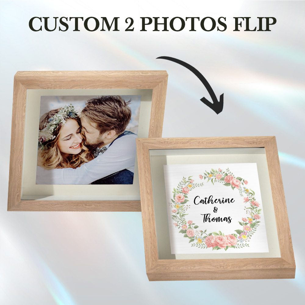 Custom Name Lenticular Photo Portrait Frame Gifts