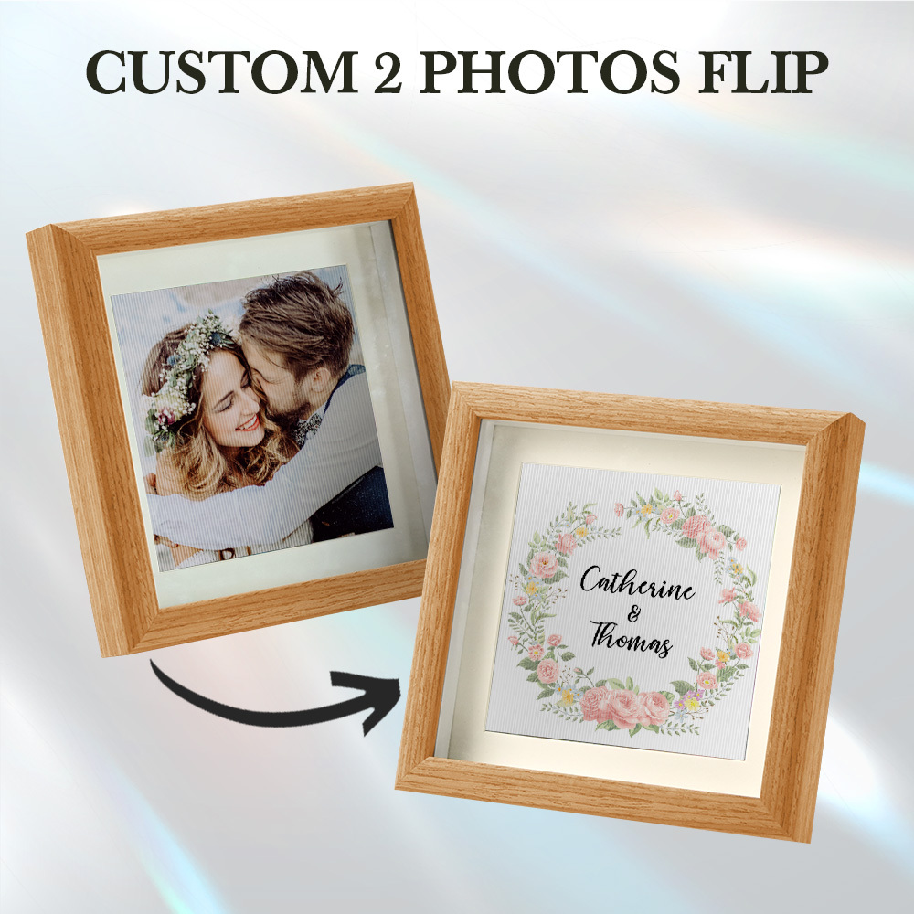 Custom Name Lenticular Photo Portrait Frame Gifts