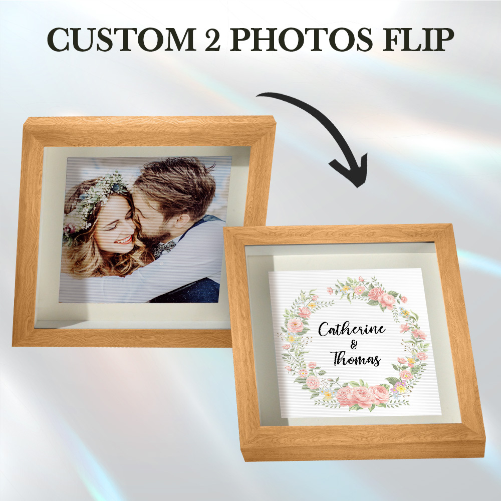Custom Name Lenticular Photo Portrait Frame Gifts