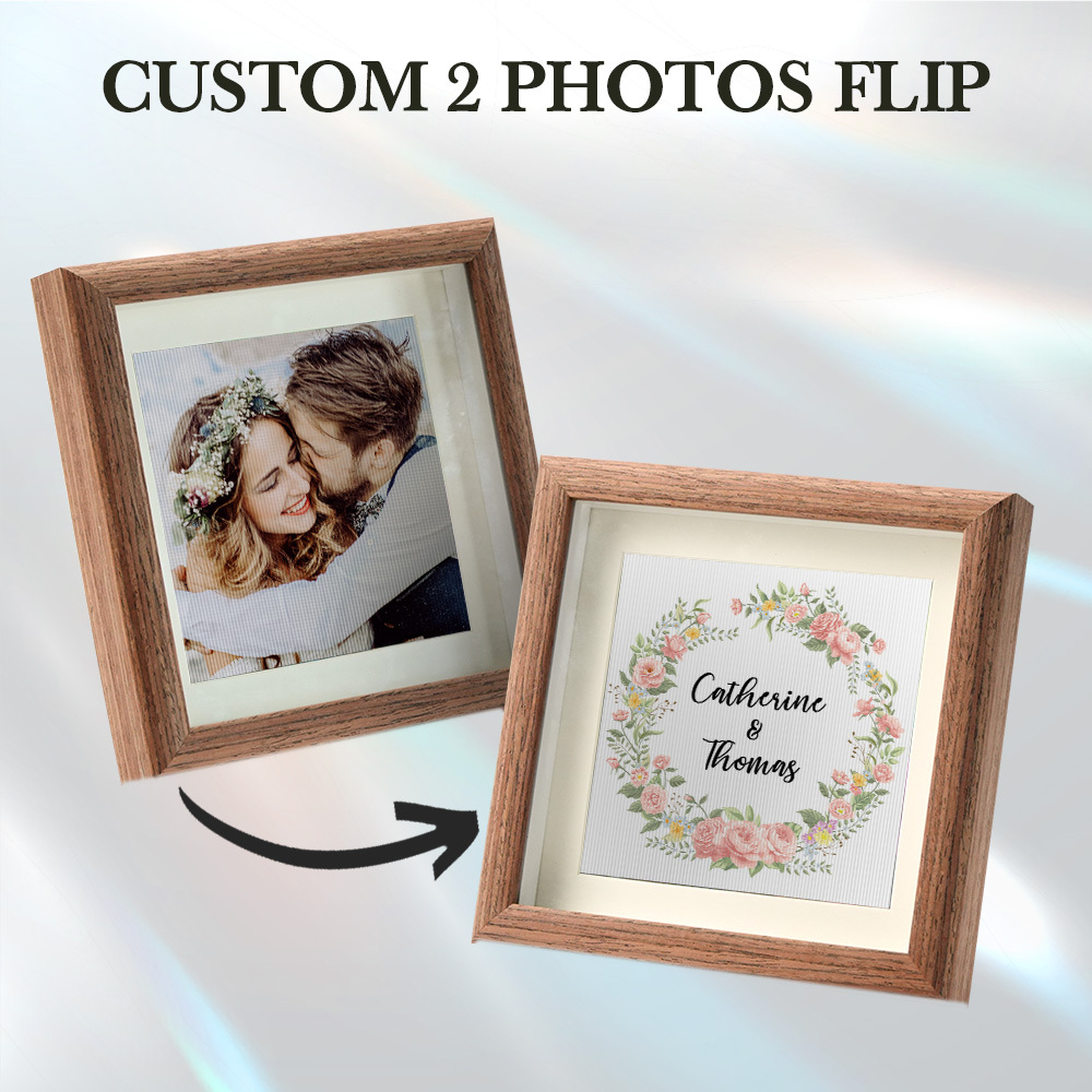 Custom Name Lenticular Photo Portrait Frame Gifts