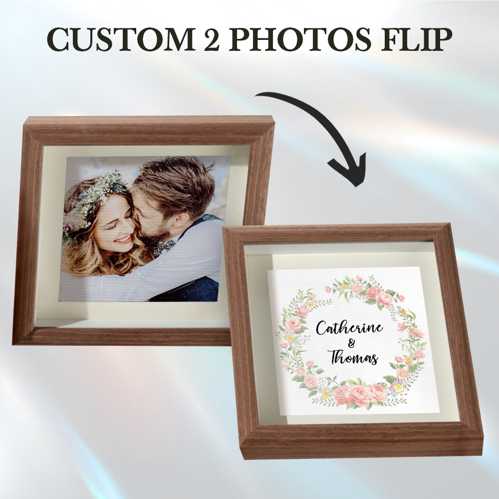 Custom Name Lenticular Photo Portrait Frame Gifts