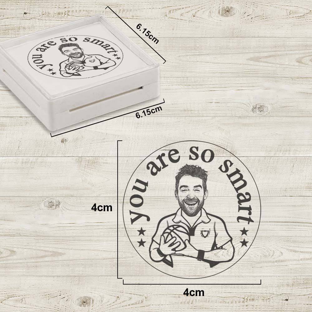 Personalized Teacher Stamp, Custom Bitmoji Stamps, Library Stamp, Custom Stamp, Teacher Gift, Custom Logo for Your Own Teacher