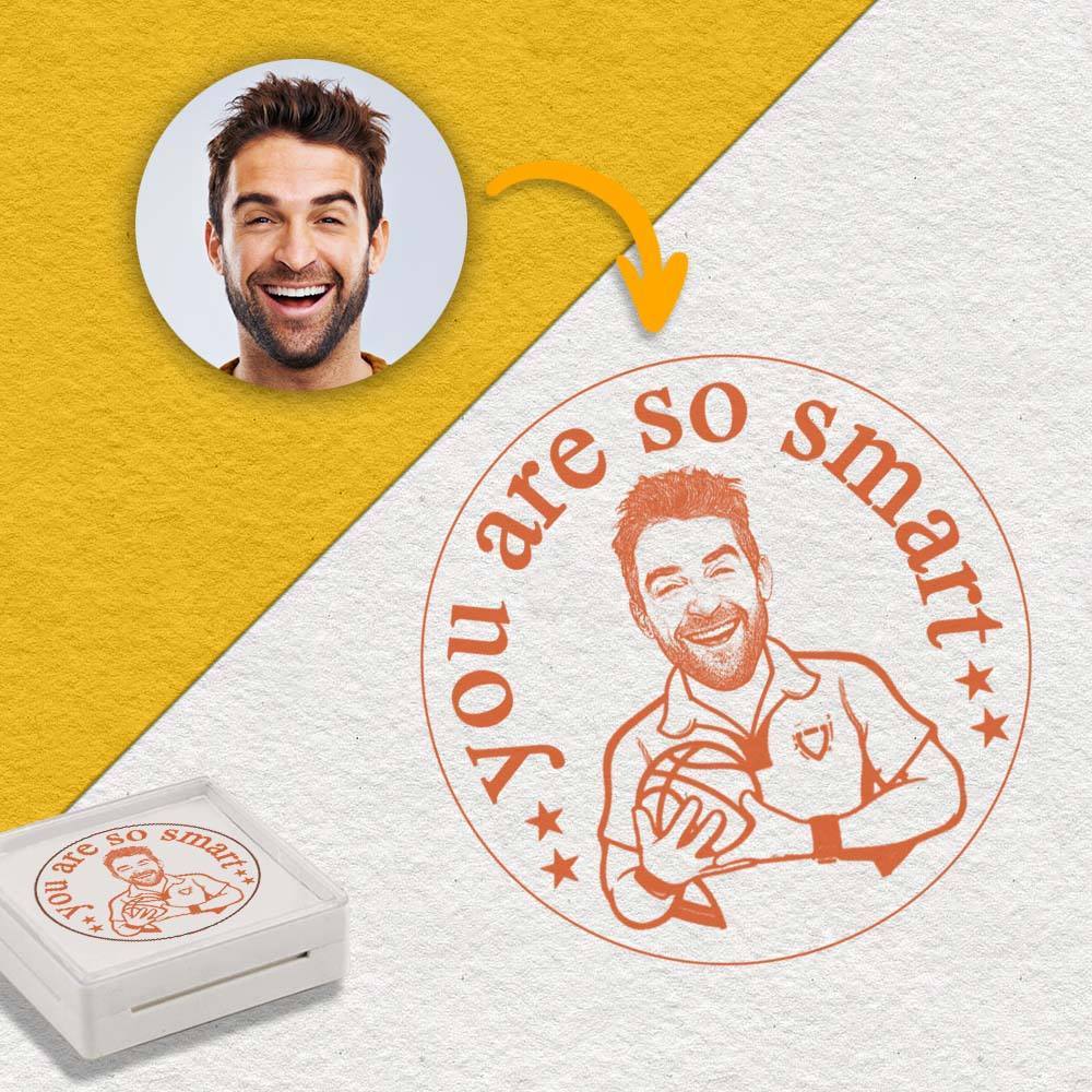 Personalized Teacher Stamp, Custom Bitmoji Stamps, Library Stamp, Custom Stamp, Teacher Gift, Custom Logo for Your Own Teacher