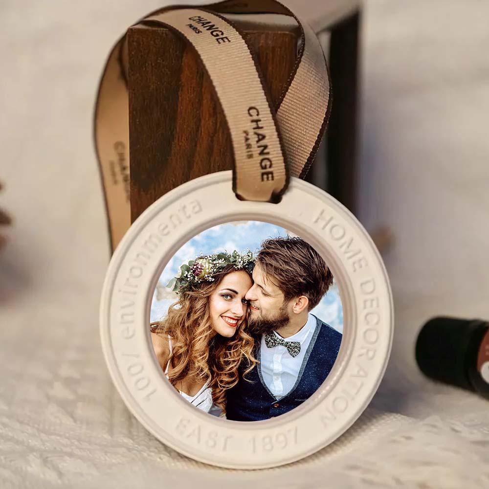 Customized photo aroma plaster hanging ornament for cars, featuring long-lasting solid fragrance, perfect for birthdays, fan support events, and gifts for fangirls - myphotowallet