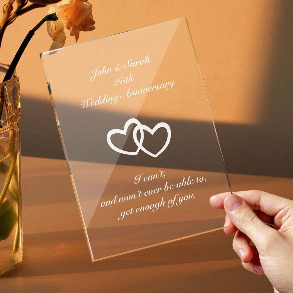 Custom Plaque With Text - Myphotowallet
