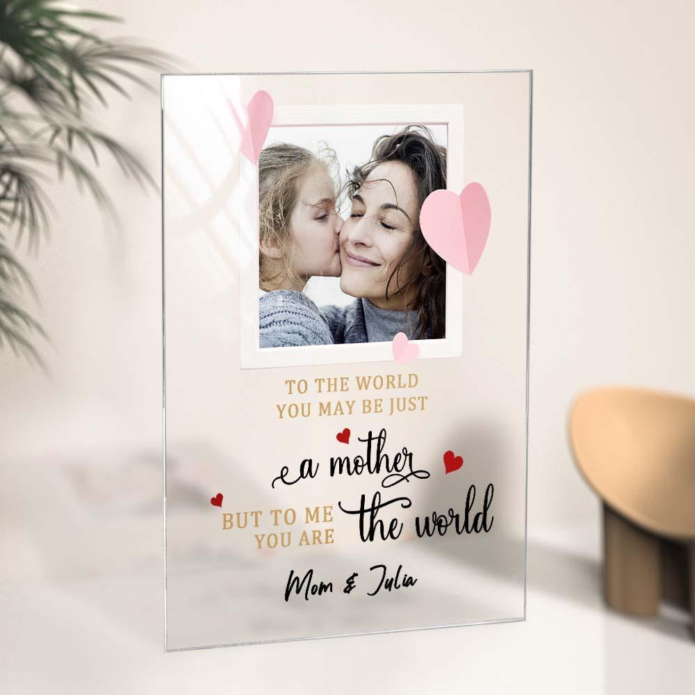 Mother's Day Gift Custom Photo Keychian/Plaque/Night Light For Mom - Myphotowallet