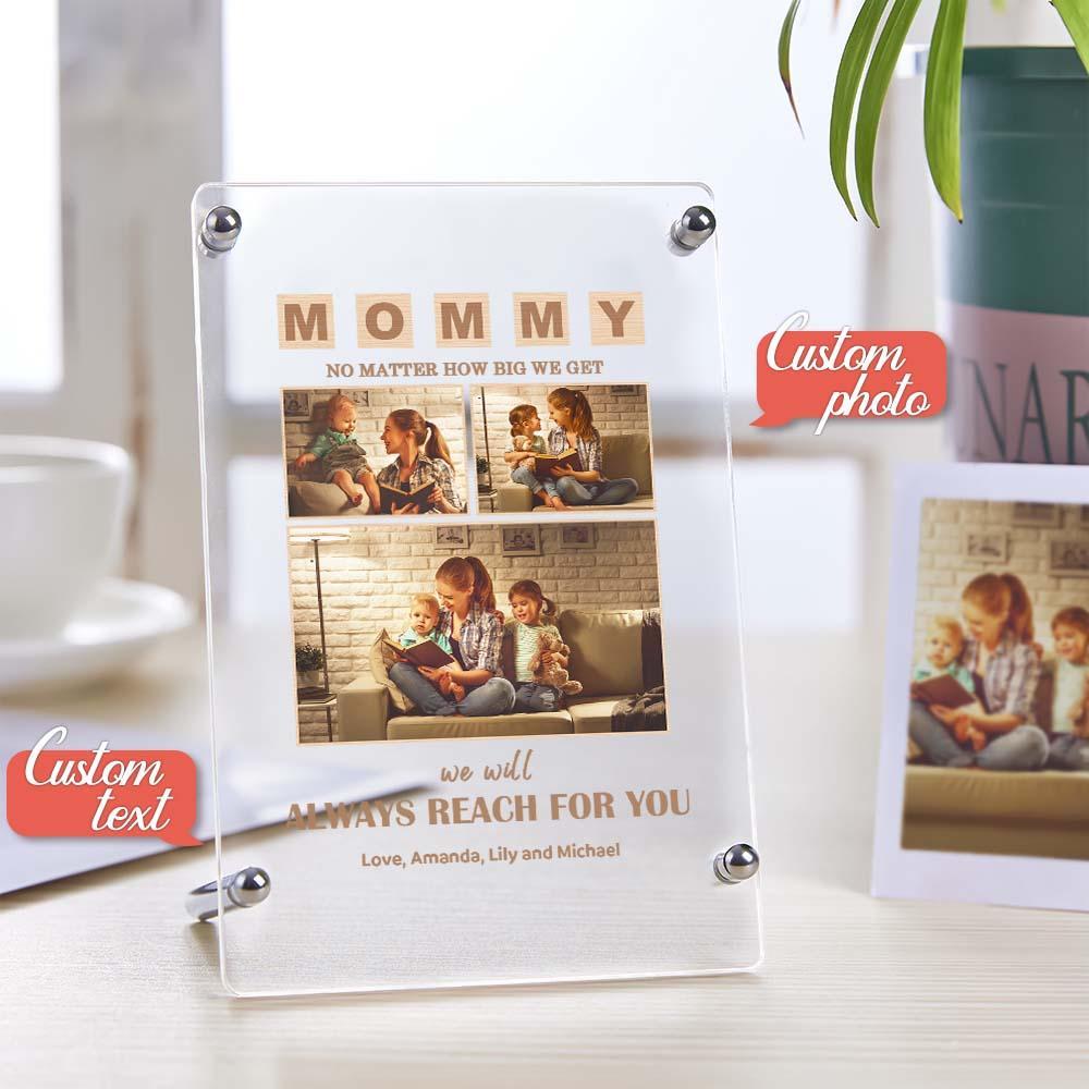 Mother's Day Gift Custom Photo Keychian/Plaque/Night Light For Mom - Myphotowallet