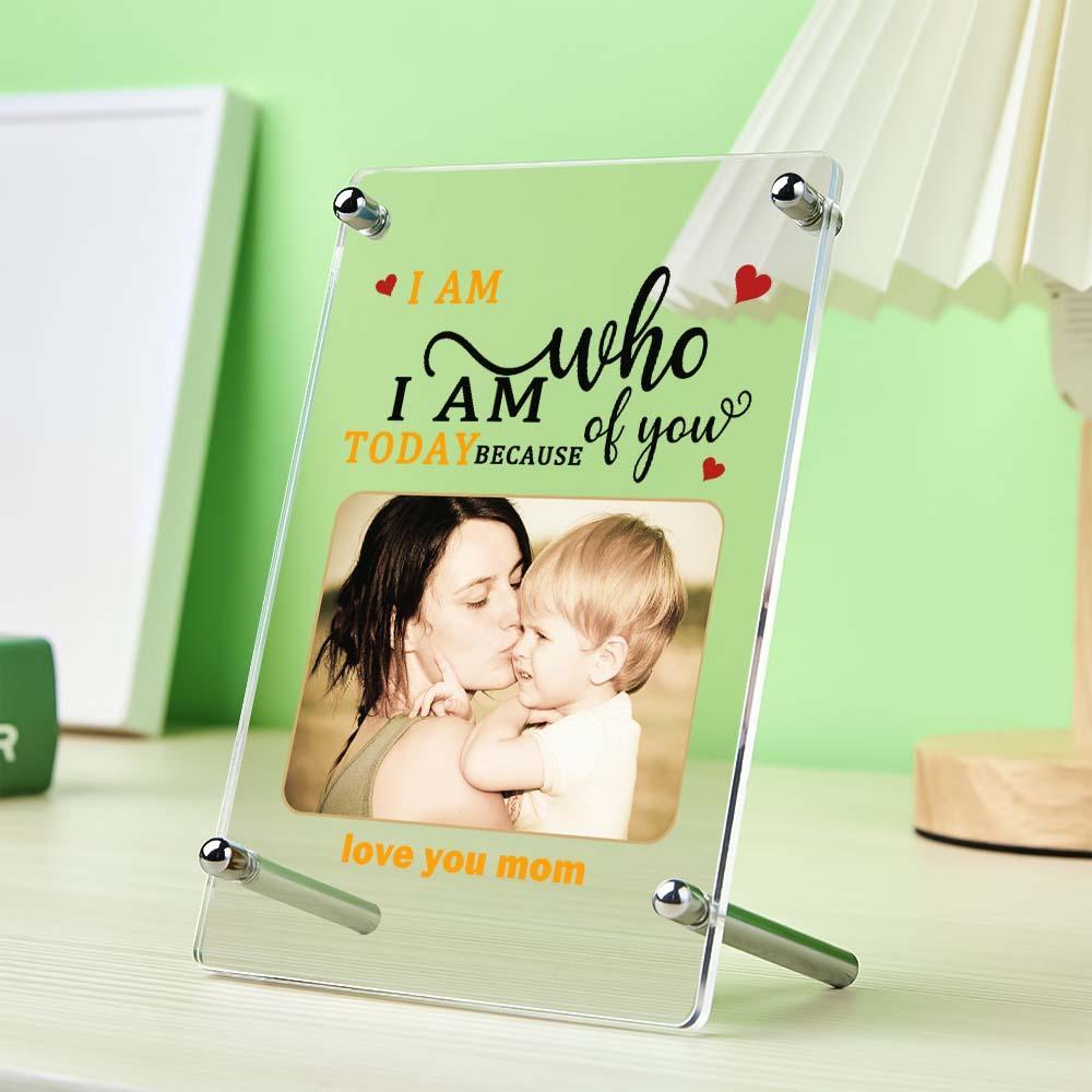 Mother's Day Gift Custom Photo Keychian/Plaque/Night Light For Mom - Myphotowallet