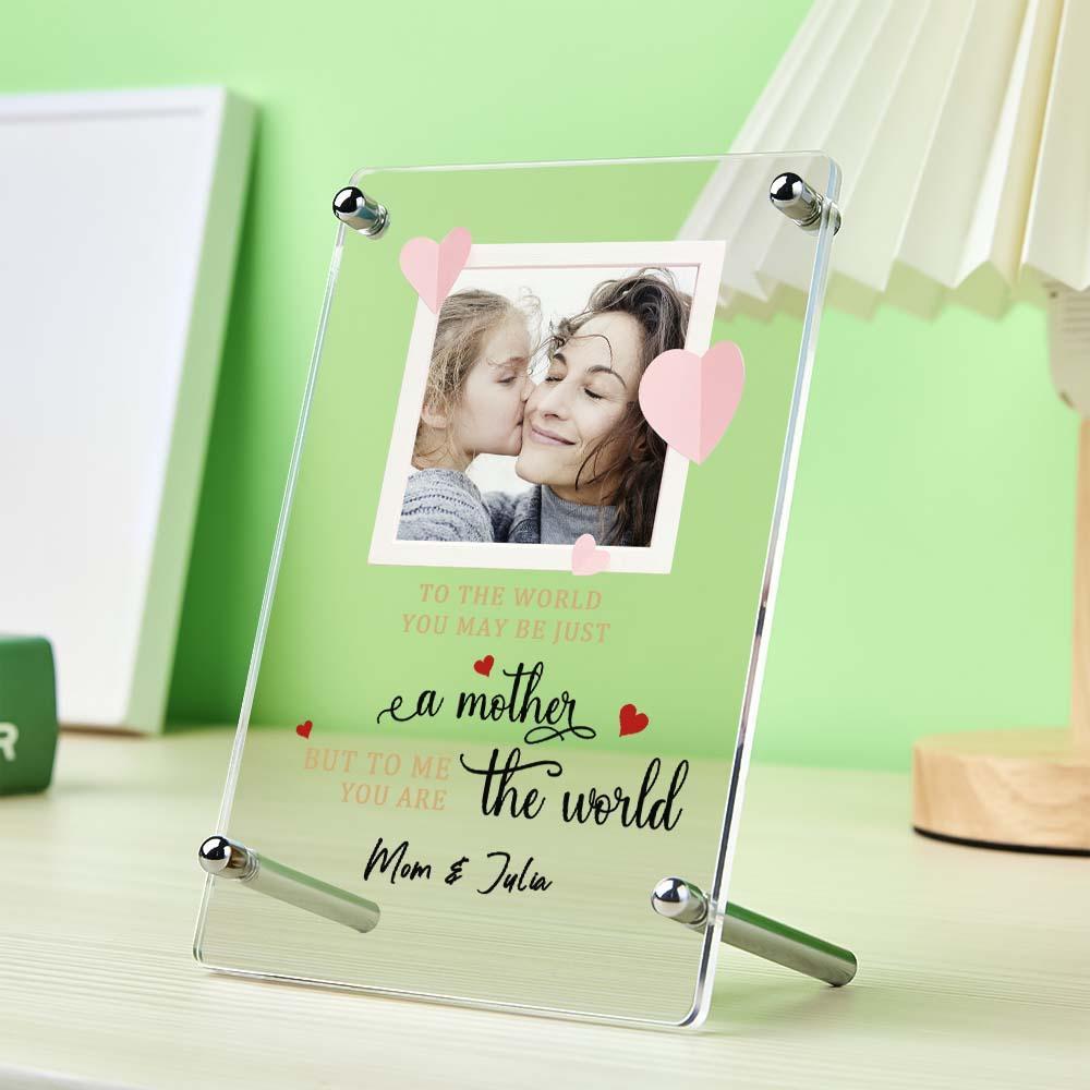 Mother's Day Gift Custom Photo Keychian/Plaque/Night Light For Mom - Myphotowallet