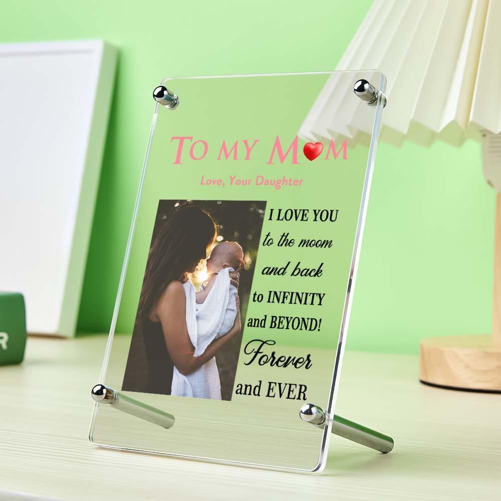 Mother's Day Gift Custom Photo Keychian/Plaque/Night Light For Mom - Myphotowallet