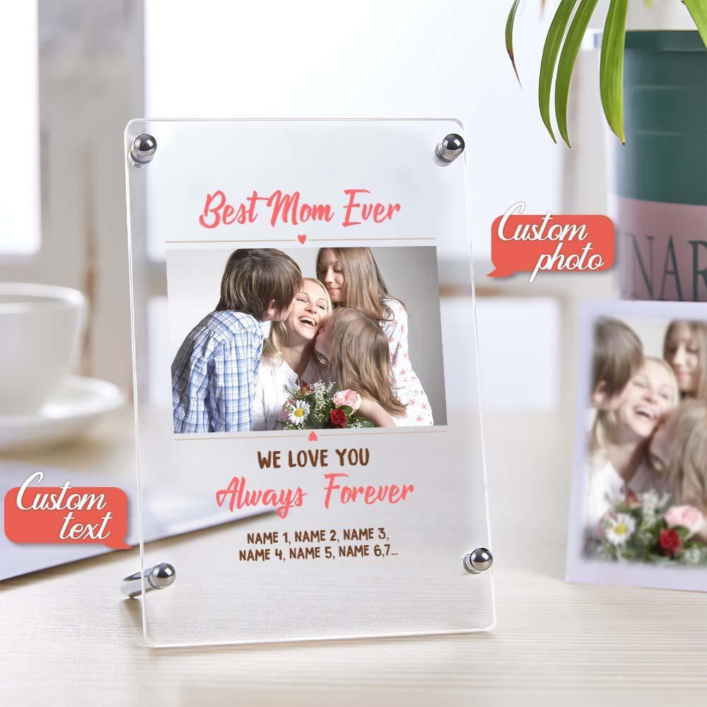 Mother's Day Gift Custom Photo Keychian/Plaque/Night Light For Mom - Myphotowallet