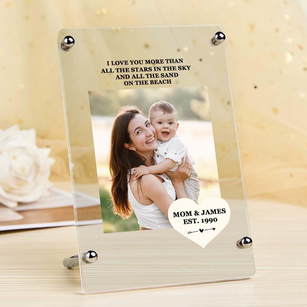 Mother's Day Gift Custom Photo Keychian/Plaque/Night Light For Mom - Myphotowallet