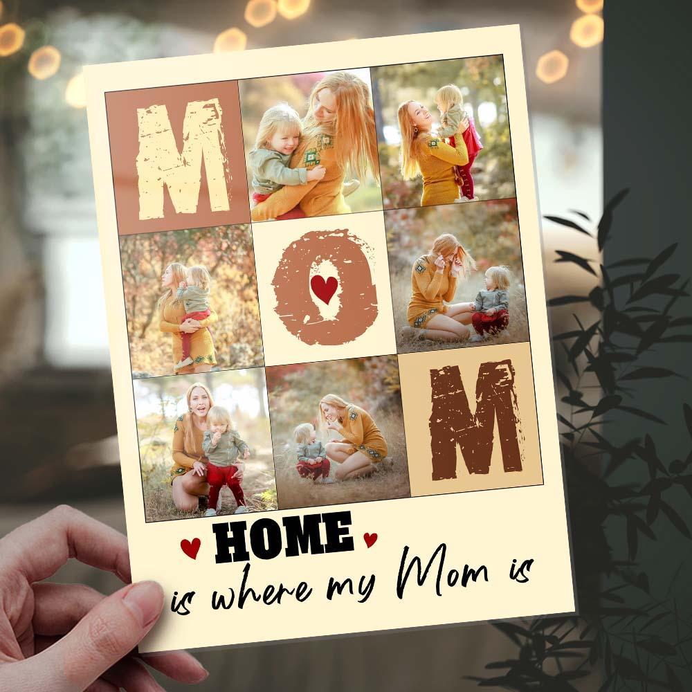 Custom Photo Plaque Gift Mom Collage Plauqe Mother's Day Photo Gift - Myphotowallet