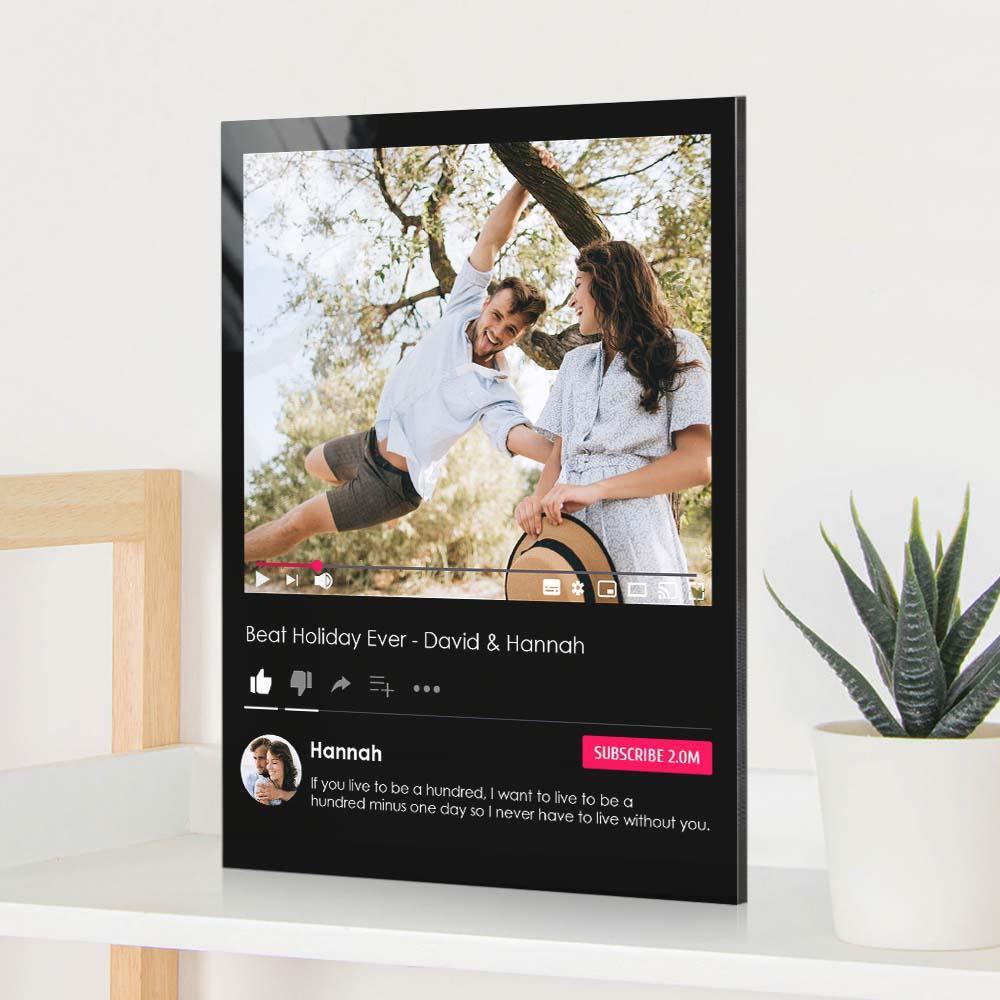 Custom Acrylic Plaque Personalized Social Photo Gift - Myphotowallet