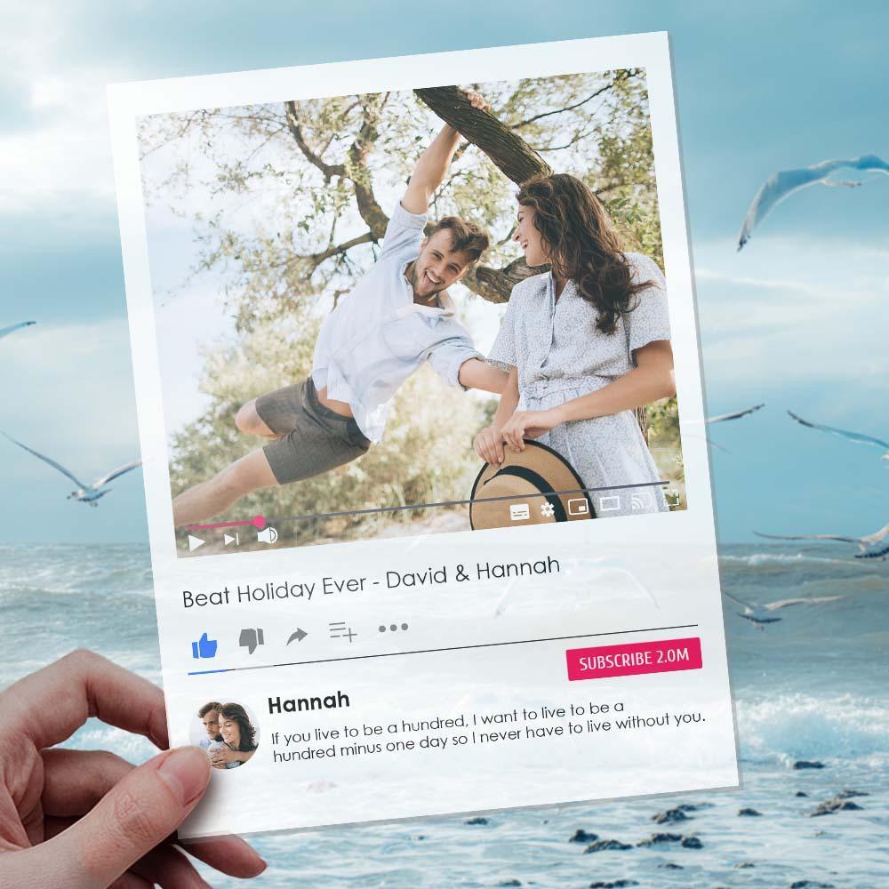 Custom Acrylic Plaque Personalized Social Photo Gift - Myphotowallet