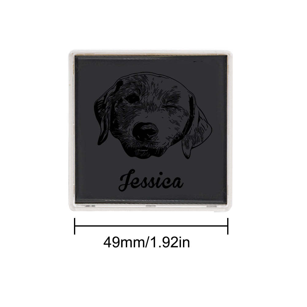 Custom Portrait Stamps Personalized Funny Pet Stamp Gift for Him and Her - Myphotowallet