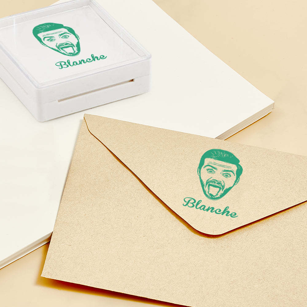 Custom Portrait Stamps Personalized Funny Pet Stamp Gift for Him and Her - Myphotowallet