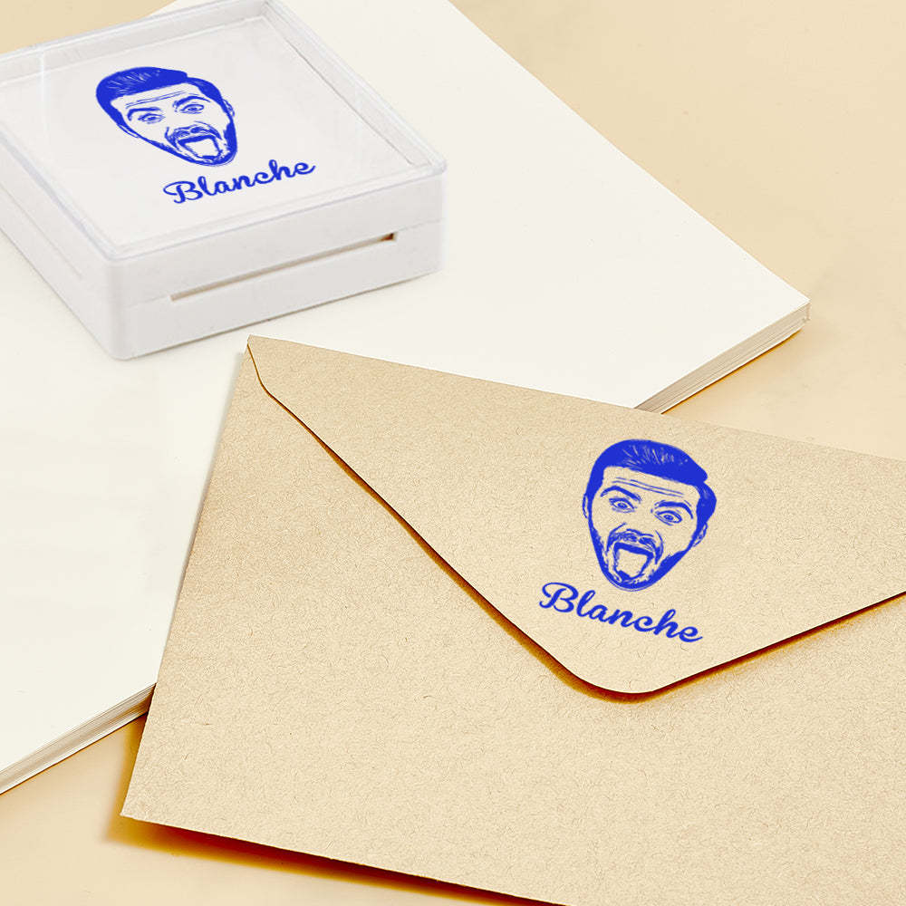 Custom Portrait Stamps Personalized Funny Pet Stamp Gift for Him and Her - Myphotowallet