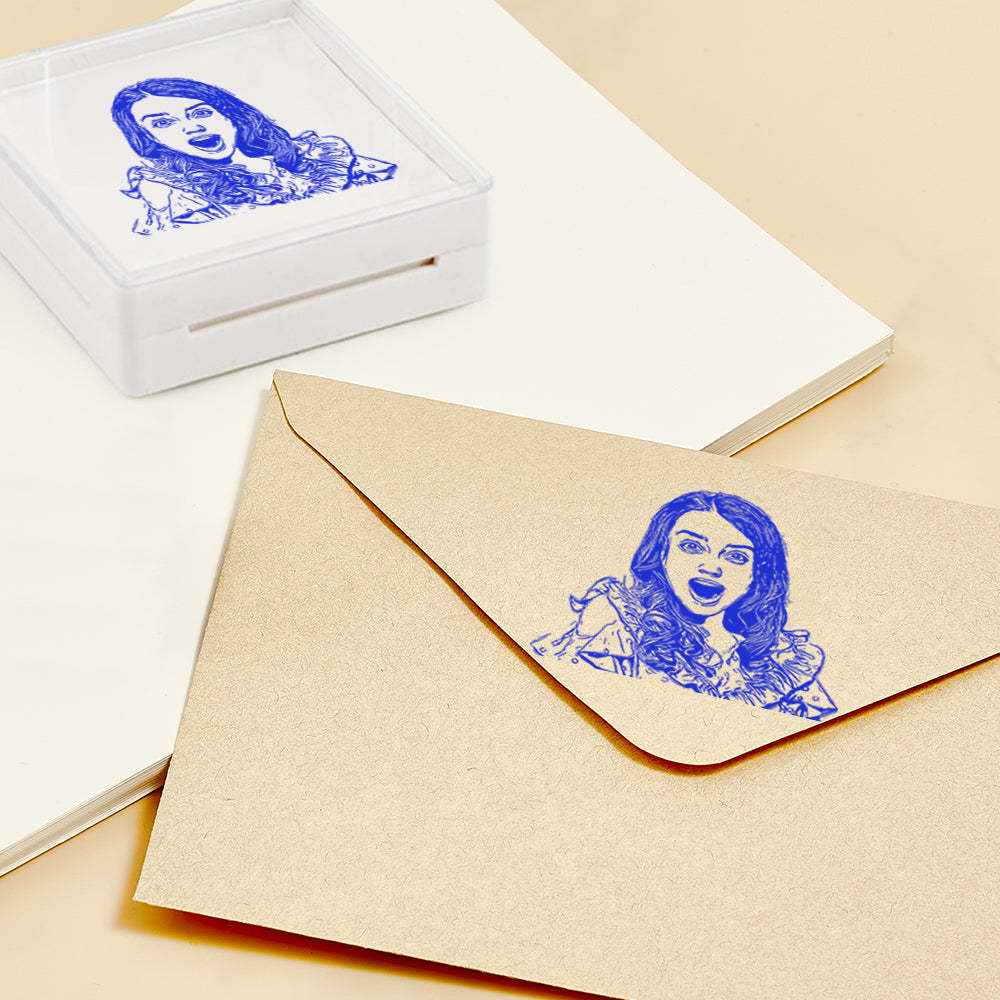 Personalized Portrait Stamp Custom Funny Stamps Gift for Him and Her - Myphotowallet