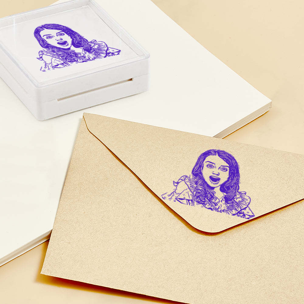 Personalized Portrait Stamp Custom Funny Stamps Gift for Him and Her - Myphotowallet