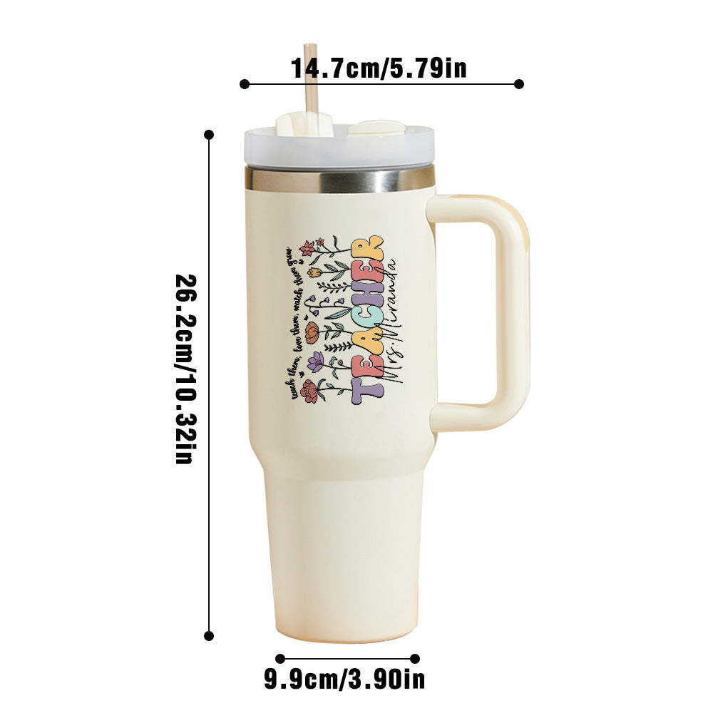 Personalized Teacher 40oz Tumbler Back to School Gift - Myphotowallet