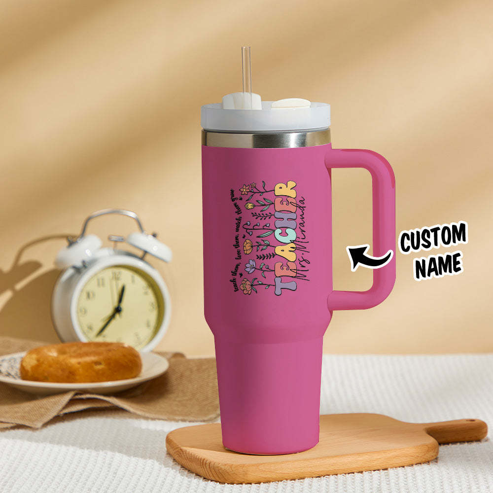 Personalized Teacher 40oz Tumbler Back to School Gift - Myphotowallet