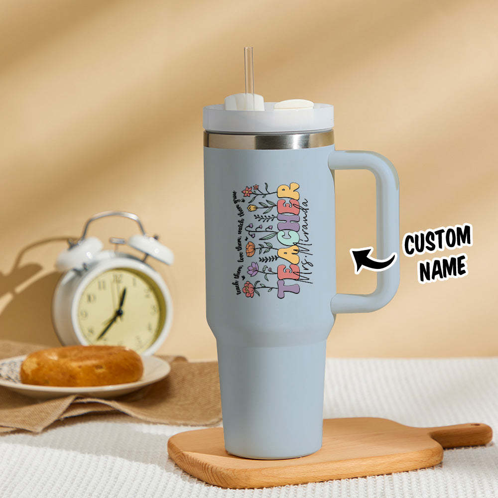Personalized Teacher 40oz Tumbler Back to School Gift - Myphotowallet