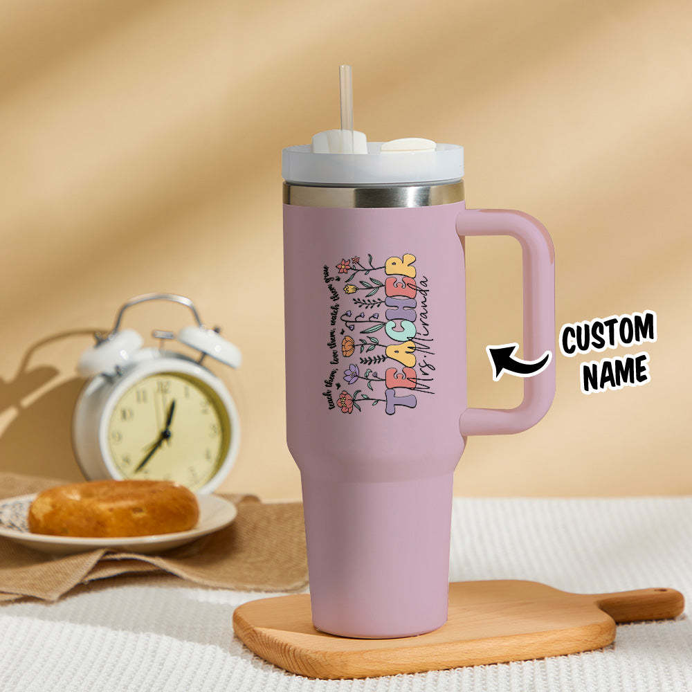 Personalized Teacher 40oz Tumbler Back to School Gift - Myphotowallet