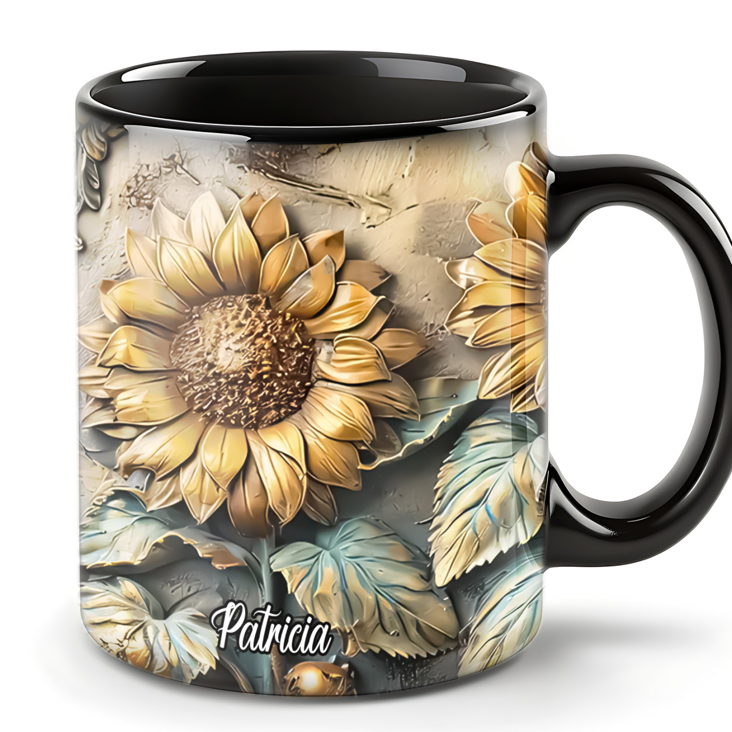 Beautiful Sunflower 2 Vintage Personalized Accent Mug