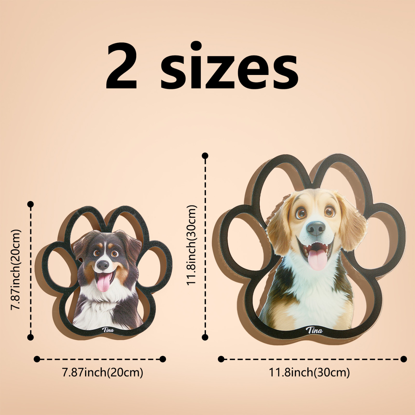Personalized Cartoon Photo Paw Photo Frame Cute Gift For Pet Lovers