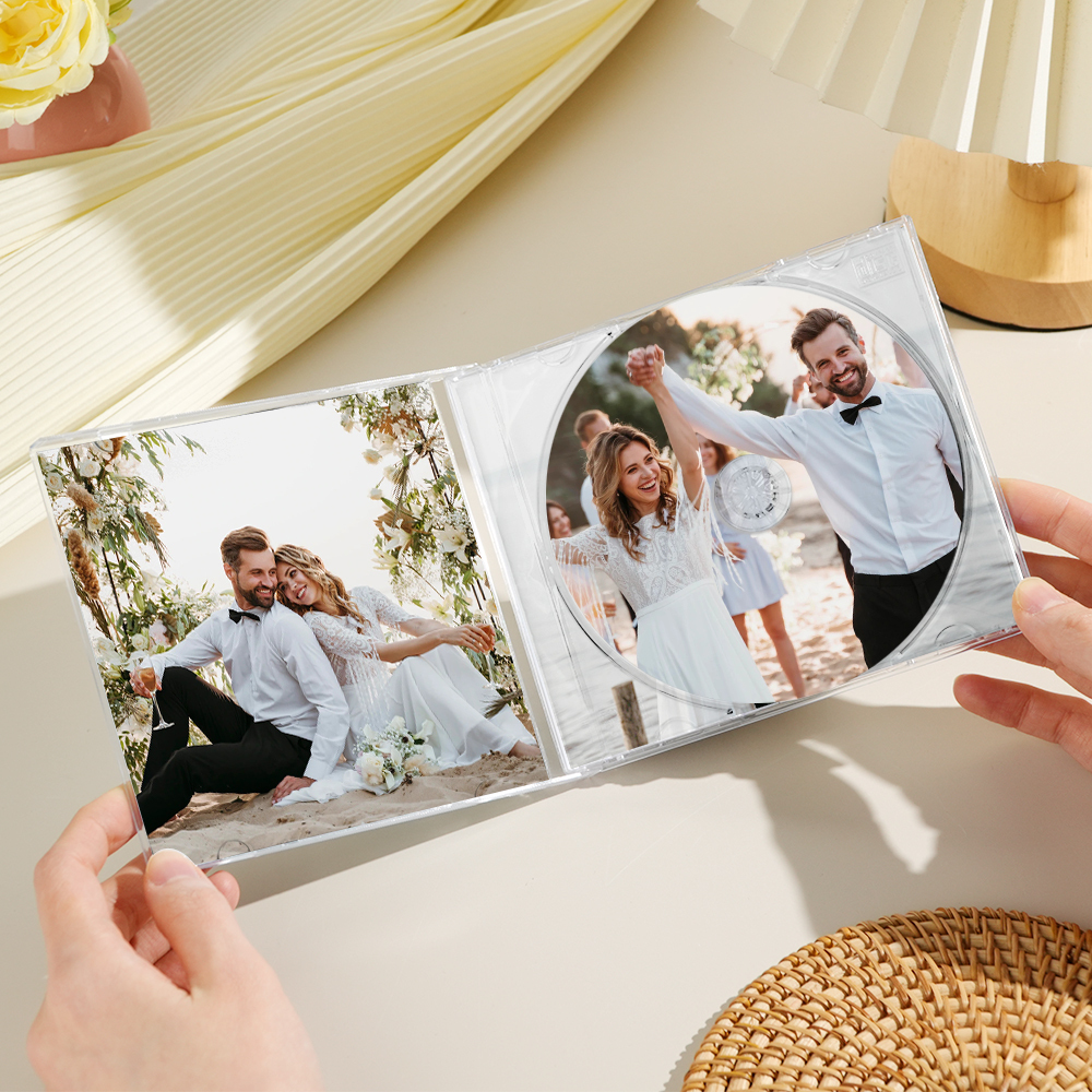 Personalized Custom CD Album 10 Songs Custom CD & Jewel Case | Valentines, Anniversary Wedding Gift Custom CD Mixtape