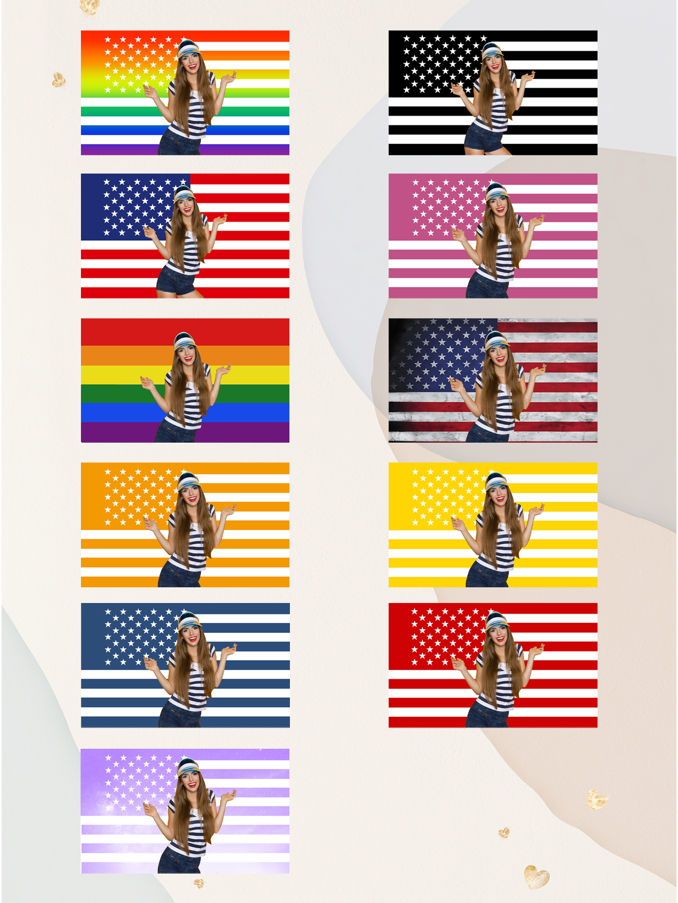 Custom Photo Garden Flag Garden Flag Personalized Your Photo Flag, American Flag Style