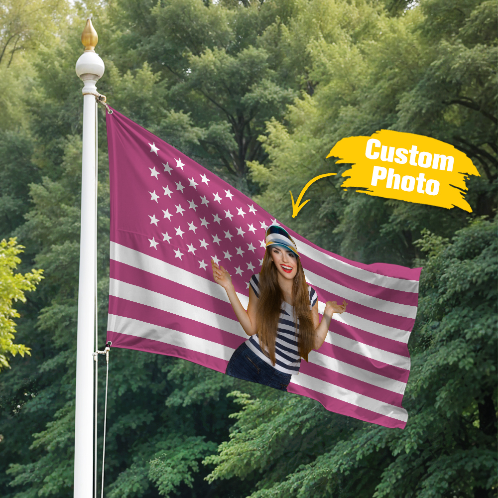 Custom Logo and Text Garden Flag Garden Flag Personalized Your Photo Flag, American Flag Style