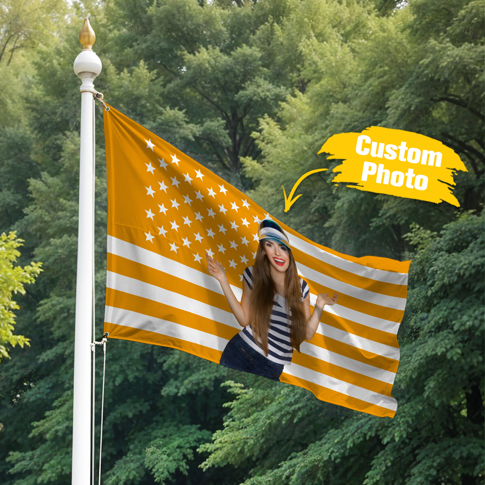 Custom Logo and Text Garden Flag Garden Flag Personalized Your Photo Flag, American Flag Style