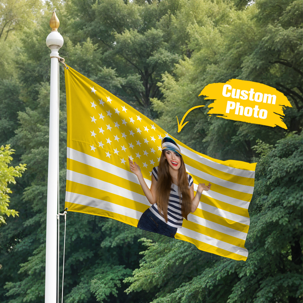 Custom Logo and Text Garden Flag Garden Flag Personalized Your Photo Flag, American Flag Style