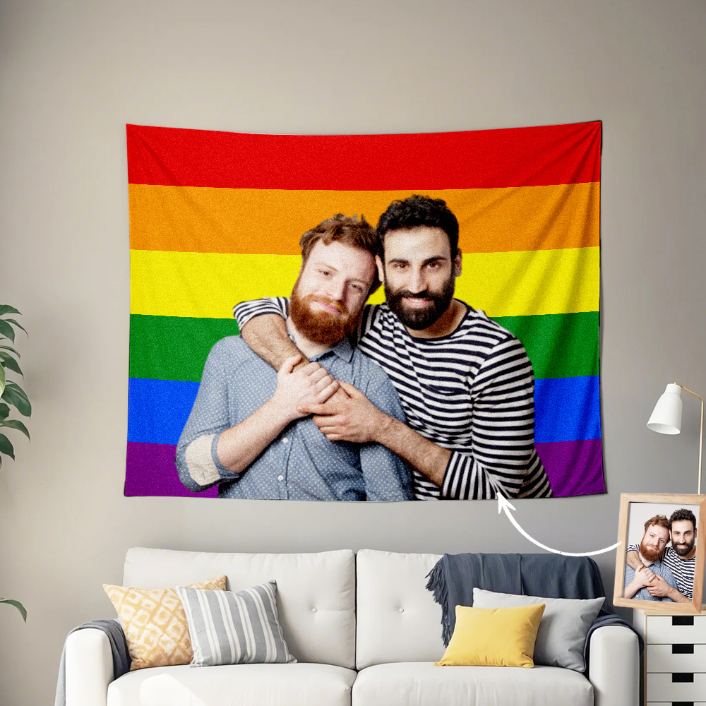 Personalized Tapestry Wall Art Home Decor Custom Photo Custom Wall Tapestry Custom American Flag Style Custom Photo Backdrop