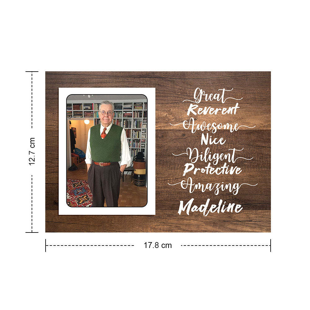 Gifts for Grandpa Custom Crochet Doll from Photo Handmade Look alike Dolls with Personalized Name Card - Myphotowallet