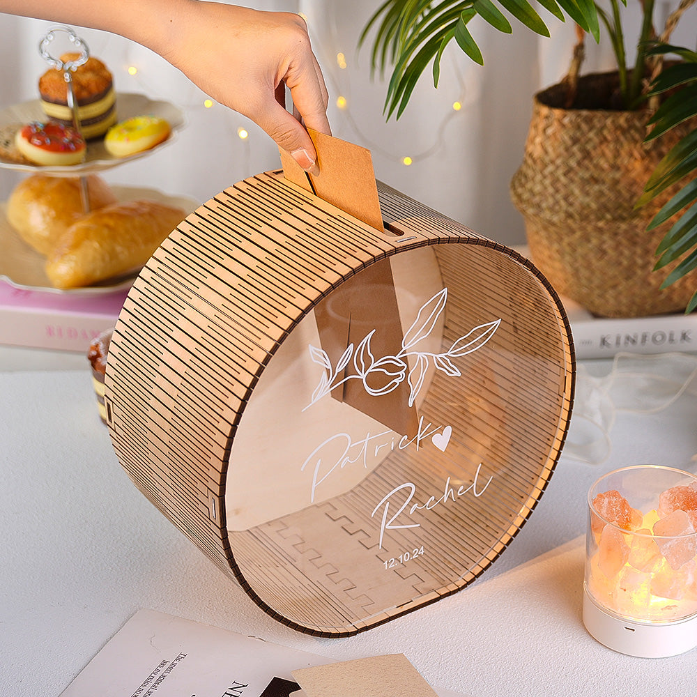 Personalized Wedding Card Box Wedding Memory Box Wedding Gift for CoupleValentine's Day