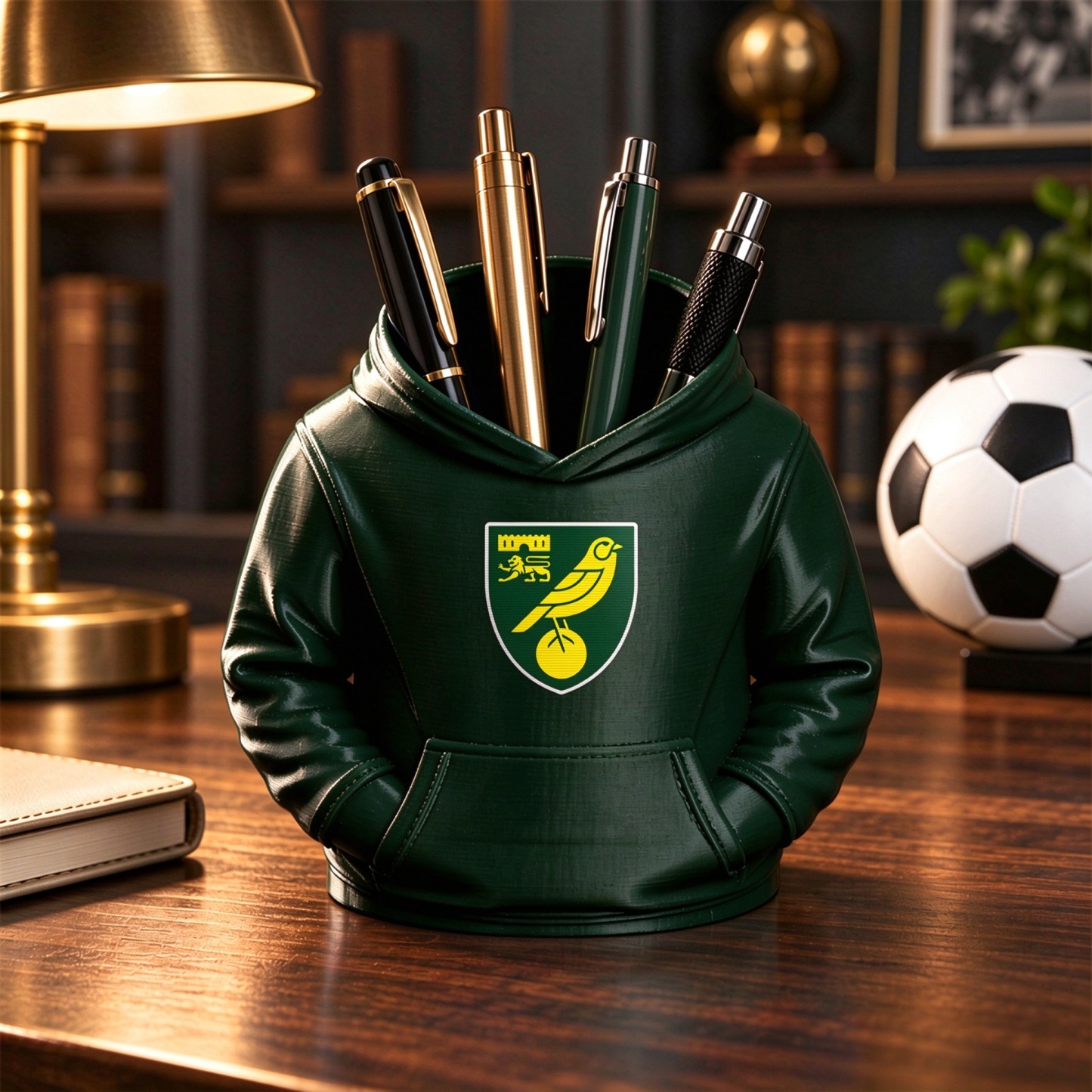UK Football Hoodie Pen Holder 3D Printed Desk Organizer Soccer Fan Gift - 