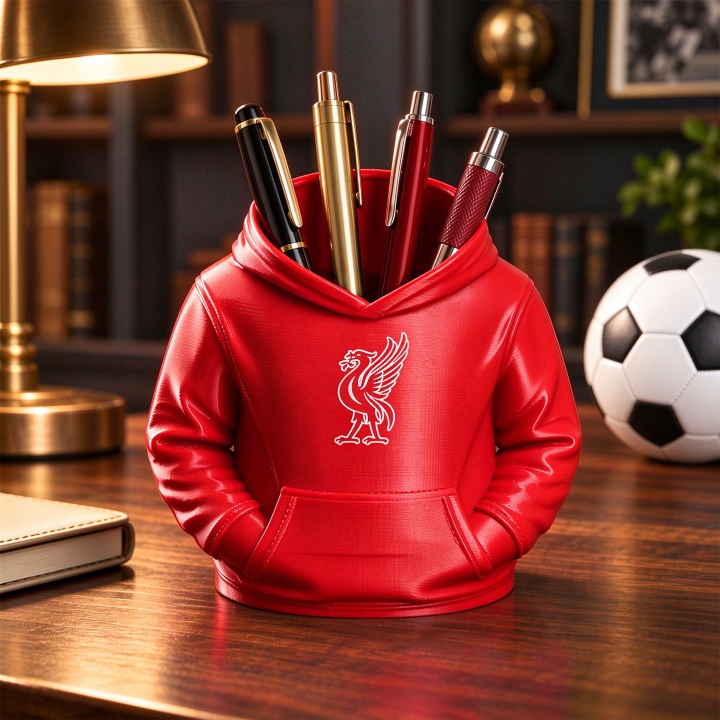 UK Football Hoodie Pen Holder 3D Printed Desk Organizer Soccer Fan Gift - 