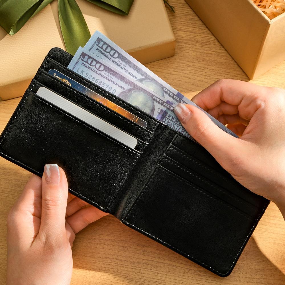 Custom Photo Wallet Personalized Two-sided Photo Wallet Christmas Gifts - Myphotowallet