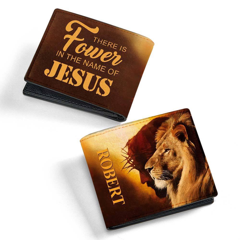 Name Of Jesus | Personalized Folded Wallet For Men