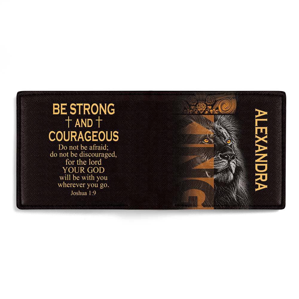 Be Strong | Personalized Name Folded Wallet For Men
